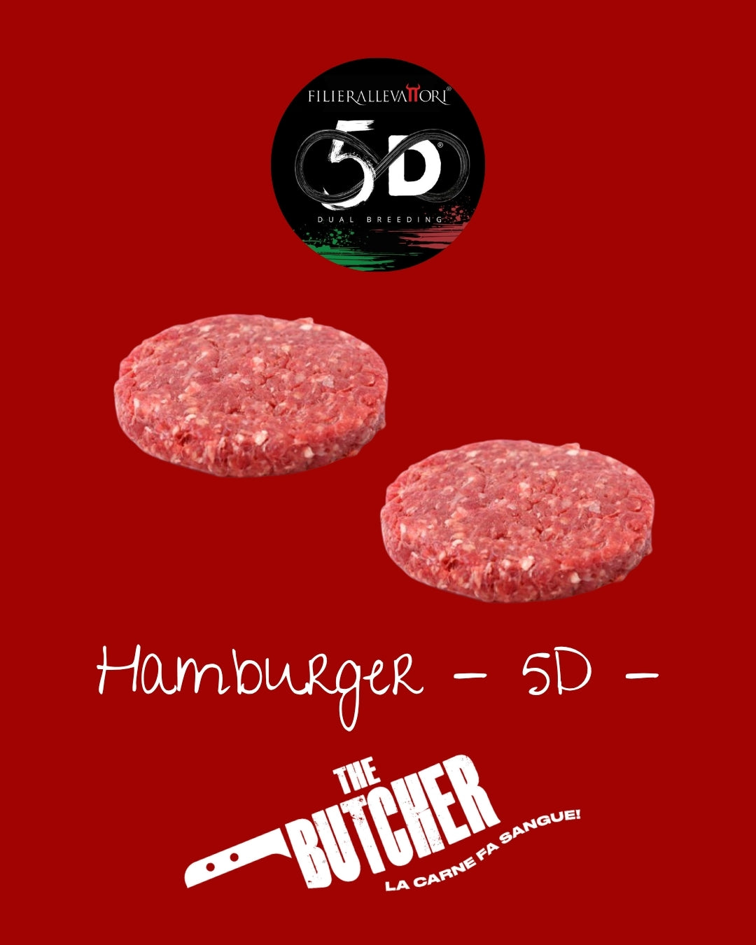 Hamburger - 5D - 2pz. da 200 gr